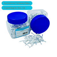 Lot de 50 agrafes en plastique en stock, 1/2 pouce, pour la fixation de câbles NM 14/2, 12/2, 10/2, idéal pour le câblage électrique, blanc, prêt à être expédié