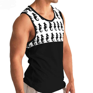 2025 Custom Men Top Quality Tank Top Sports Sleeveless Cotton <b>Vest</b> Adults Size Sublimation Men Tank Top - Product Image 4