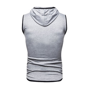2025 nouveauté hommes entraînement à capuche débardeurs sans manches gymnastique entraînement sweats à capuche musculation Muscle coupé t-shirt - Product Image 2