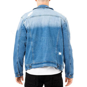 Nouveau design veste en jean de couleur unie pour hommes adultes style décontracté avec motif de lettres pour l'hiver - Product Image 4