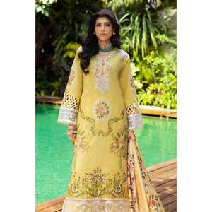 Conjunto de traje de 3 piezas sin coser con bordado y dupatta de seda tussar estampada para mujer SP-52049 - Product Image 4