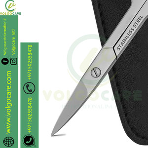 Ciseaux à ongles incurvés en acier inoxydable de qualité supérieure pour les soins de beauté, coupe des poils du nez, de la moustache et de la barbe - Pliables pour gauchers - Product Image 5