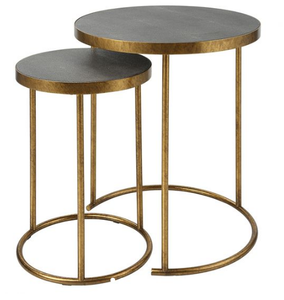 Table gigogne décorée de maisons et d'hôtels de luxe Meilleure vente Table gigogne en métal de créateur Table gigogne en métal faite à la main - Product Image 1