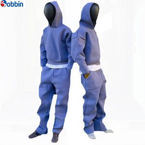 Ensemble de survêtement d'hiver pour homme tendance, de haute qualité, 2 pièces, pantalon de survêtement ample et sweat-shirt à capuche surdimensionné, tenue confortable - Product Image 4