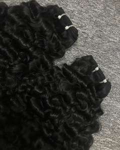 Extensiones de cabello humano virgen de la más alta calidad del proveedor superior Máquina rizada vietnamita cruda Trama doble Colores más oscuros Solo 100g No - Product Image 5