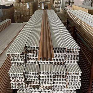 Wpc PVC rãnh Bảng Gỗ nhựa composite tường ốp vật liệu nội thất rãnh trong nhà - Product Image 5