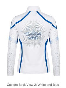 Vestes d'échauffement pour la danse, vêtements d'entraînement pour adultes, vêtements de danse de qualité supérieure, veste d'équipe de cheerleading, nylon/polyester, longue - Product Image 3