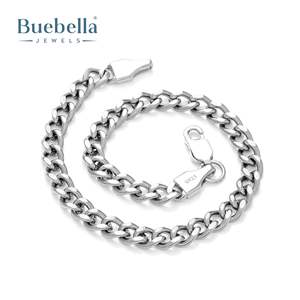 Pulsera de eslabones cubanos de Plata de Ley 925 chapada en oro de 18 quilates de 5mm para hombre, joyería de estilo Hip Hop para regalo - Product Image 3