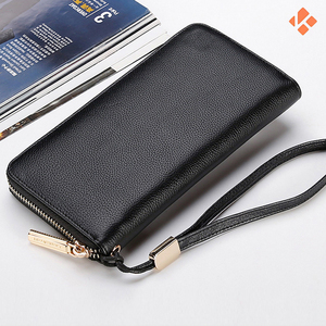 Cartera de cuero genuino para hombre, monedero con bolsillo lateral doble, diseño de marca para hombre, carteras de cuero Vintage - Product Image 3