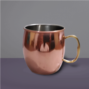 Stainless Steel Copper Pated Mule Mug With Solid Brass Handle Beverage <b>Drinking</b>-ware Hot Sell Steel Mug - Product Image 4