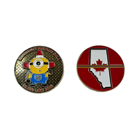 Pièce commémorative personnalisée moderne et traditionnelle pour pompiers, en alliage de zinc, découpe et impression – Honneur, courage, premiers intervenants