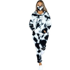 2024, venta al por mayor, ropa de mujer, conjunto informal de talla grande, chándal de retazos a rayas, chándales de 2 piezas, Top corto, Sudadera con capucha - Product Image 2