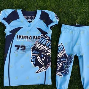 Conjuntos de Uniformes de Fútbol Americano de Manga Corta Personalizables de Alta Calidad Transpirables de Secado Rápido Servicio OEM - Product Image 4