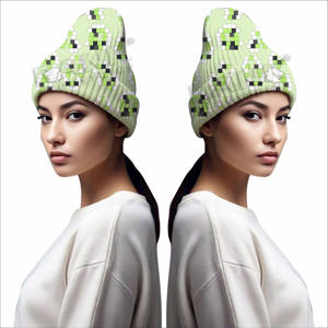 Novedad, Gorros de Punto para Mujer, Accesorios de Moda, Gorros de Punto para Mujer en Oferta en Línea, Gorros de Punto Jacquard para Mujer - Product Image 3