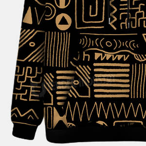 เสื้อฮู้ดแขนยาวผ้าโพลีเอสเตอร์คอตตอนสีพื้นสำหรับฤดูหนาวพิมพ์โลโก้แบบระเหิด - Product Image 4