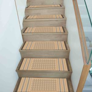 Alfombra Beige, Alfombra Estampada con Diseño Étnico Bohemio Moderno - Product Image 2