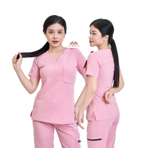 TOP SELLING stylish <b>scrubs</b> women stretch uniform nursing sets medical wear doctors/nurses top quality hospital <b>clothes</b> OEM/ODM - Product Image 3