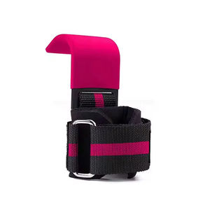 Heavy-Duty Weightlifting Hooks for Pull-Ups and Dead Lifts Padded <b>Wrist</b> <b>Band</b> Straps Convenient for Workout - Product Image 2