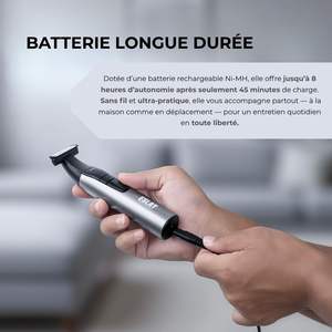 Recortadora Íntima Masculina 3 en 1 Recargable por USB C, Cuchillas de Precisión, Afeitadora Corporal para Barba y Cabello en Áreas Sensibles - Product Image 6