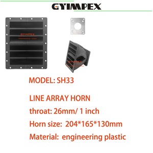 ลำโพงฮอร์นแบบ Waveguide ขนาด 204*165*130 มม. คุณภาพสูงระดับมืออาชีพ สำหรับลำโพงไลน์อาร์เรย์  ฮอร์นไดรเวอร์ขนาด 1 นิ้ว - Product Image 2