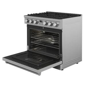 Estufa GAS Fábrica Mayorista 36 Pulgadas 6 quemador y 6,1 Cu. Ft. Horno con pantalla LED Gama de gas natural de acero inoxidable - Product Image 4