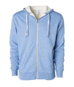 Wholesale Blank Slim-Fit Sweatshirts for Men and Women, Lightweight Zip-Up <b>Hoodie</b> <b>Sherpa</b> <b>Lined</b> <b>Hoodie</b> - Product Image 2