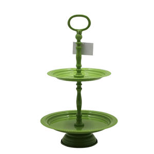 Aluminum & Iron Cake Stand <b>Mirror</b> <b>Mosaic</b> 2 Tier Cake Stand for Wedding and Birthday Handmade in Bulk - Product Image 4