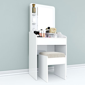 Modern Luxury Mini Dressing <b>Table</b> BTD68047 with <b>Mirror</b> Solid Wood Iron Rosewood Antiqued Design for Bedroom Use - Product Image 1