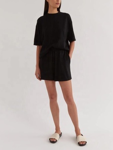 Gran oferta 2024, ropa de verano para mujer, Camiseta cómoda de gran tamaño y conjuntos cortos de dos piezas para trajes de mujer - Product Image 5