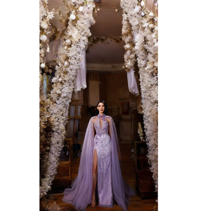 เดรสงานพรอมสุดหรูของผู้หญิงได้รับการออกแบบให้มีรายละเอียดที่ซับซ้อนผ้าคุณภาพสูงและความพอดีที่สมบูรณ์แบบสำหรับงานแต่งงานตอนเย็น - Product Image 1