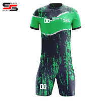 Conjunto de Uniforme de Fútbol Vintage Personalizado, Unisex, Impresión Digital, Transpirable, de Secado Rápido, Jersey de Manga Corta, Antibacteriano, 100%