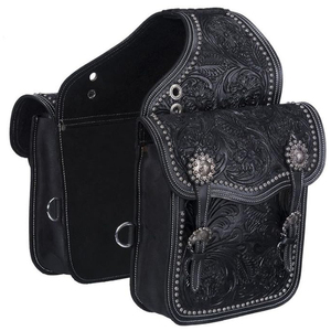 Bolsa de Cuero Genuino para Silla de Montar de Caballo, Estilo Western, Resistente, para Senderismo - Product Image 1
