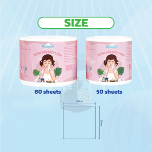 Kawaii Disposable <b>Dry</b> Face Towel Roll 20x20cm 80 <b>Sheets</b> Makeup Removal Towel for Travel - Product Image 4