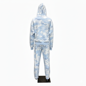 Conjunto de Sudadera con Capucha y Pantalones Deportivos con Cierre Personalizado, Estampado Digital, Chándal de Camuflaje para Hombre, 100% Algodón Felpa, en Varios Colores, Transpirable - Product Image 4