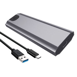 <b>M.2</b> <b>SSD</b> PCIe NVME Enclosure Aluminum <b>SSD</b> Reader Supporting NGFF & NVME <b>SSD</b> with Type C External Interface - Product Image 1