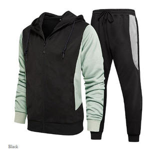 Vêtements de sport pour hommes en plein air, 100% coton respirant, extensible dans quatre directions, ensemble de survêtement 2 pièces - Product Image 3