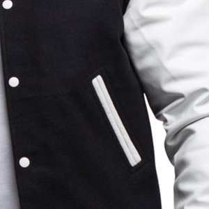 Veste bomber classique pour homme, style varsity, en laine, décontractée, mode universitaire, hiver, haute qualité, écologique, respirante, séchage rapide, en laine - Product Image 4