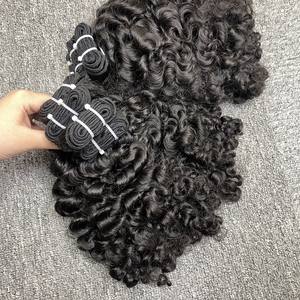 ผมต่อแบบลอนของคนผม100% บริสุทธิ์จากเวียดนามและพม่าสำหรับต่อผมคนผิวเรียบเนียนนุ่ม - Product Image 1