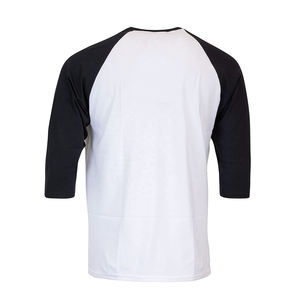 Hombres de alta calidad poliéster/algodón mangas raglán Muscle Fit camisetas para la venta hombres camiseta raglán en blanco - Product Image 6