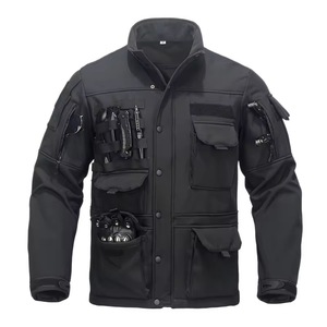 Veste coupe-vent pour homme imperméable et durable, longueur régulière, avec tissu en toile respirant pour les sports d'hiver et les vêtements décontractés - Product Image 2