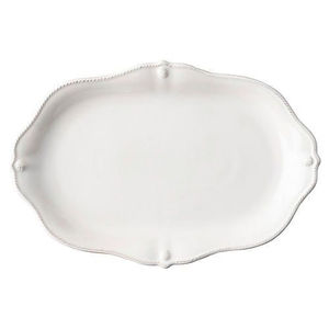 Elegante Bandeja Ovalada para Servir en Color Blanco Lavado, Bandeja de Metal de la Más Alta Calidad para Servir Alimentos, Bandeja para Servir, Suministros para Hoteles al Precio Más Bajo - Product Image 1