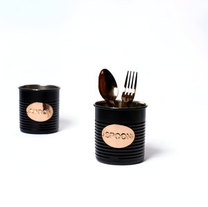 Hot Sale Metal Black round Spoon Utensil Holder for <b>Kitchen</b> Countertop <b>Table</b> Top Price Rests Holder - Product Image 5