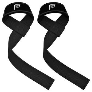 Customizable Unisex Fitness <b>Wrist</b> Wraps Lifting Straps Black Neoprene Rubber Custom Logo Size Customized <b>Weight</b> Lifting Gloves - Product Image 1