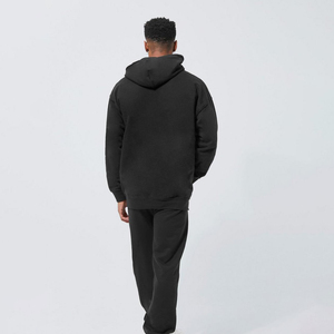 OEM Pullover surdimensionné pour sweat à capuche imprimé bouffant pour hommes logo personnalisé coton polaire lourd col à capuche hiver solide taille 3XL - Product Image 6