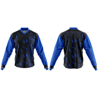 Maillot de paintball personnalisé pour homme, tactique, manches longues, rembourré, respirant, absorption de l'humidité, séchage rapide, polyester, uniforme d'équipe OEM