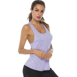 Women's Sleeveless Sporty Solid O-Neck Knitted Cotton Tank <b>Top</b> Breathable Quick Dry Summer Workout Wear - Product Image 4