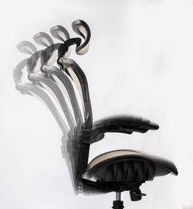 Ergonomic High Back Mesh Conference Office Chair with Adjustable Armrest and Built-In Headrest Swivel Modern Design <b>Black</b> - Product Image 4
