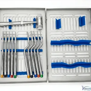 Kit de Osteótomos Dentales para Levantamiento de Senos, Instrumento Manual con Puntas Cóncavas para Cirugía de Implantes - Product Image 1