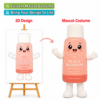 Costume de mascotte gonflable personnalisé, produit OEM ODM, costume de personnage avec logo personnalisé pour les événements de promotion de marque