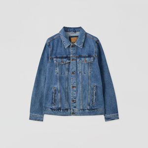 Veste en jean surdimensionnée à la mode OEM pour hommes manteau de rue boutonné décontracté avec motif imprimé vêtements d'extérieur d'automne et d'hiver - Product Image 6